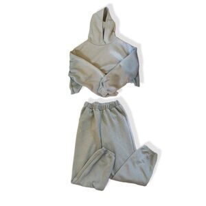 Girl’s Mint Green Set, Sweats And Cropped Hoodie | Size 10 - 14